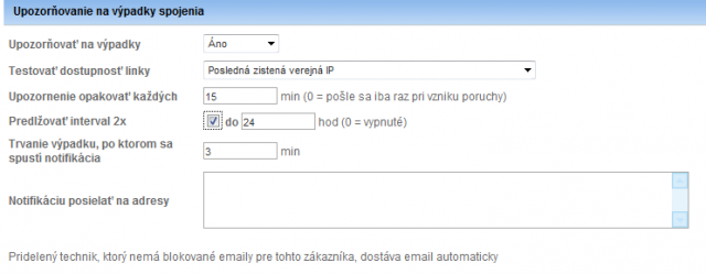 Setup of notification repetition
