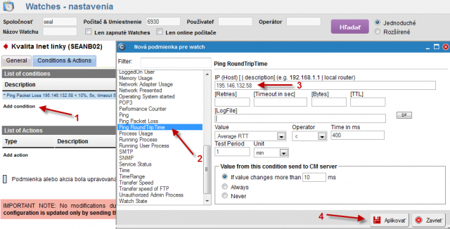 Adding condition for RTT