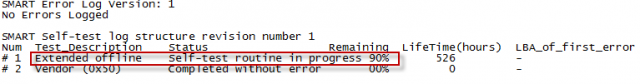 Test is still running