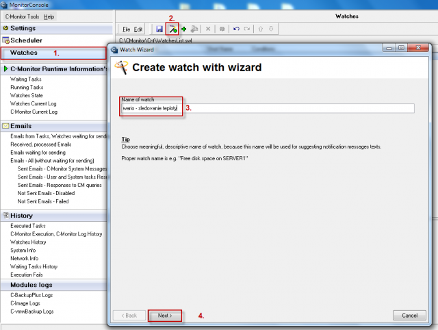Addition of watch for environment monitoring using the Wario device