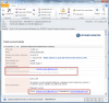 Potvrdzujúci email o úspešnom vytvorení požiadavky